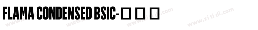 FLAMA CONDENSED BSIC字体转换